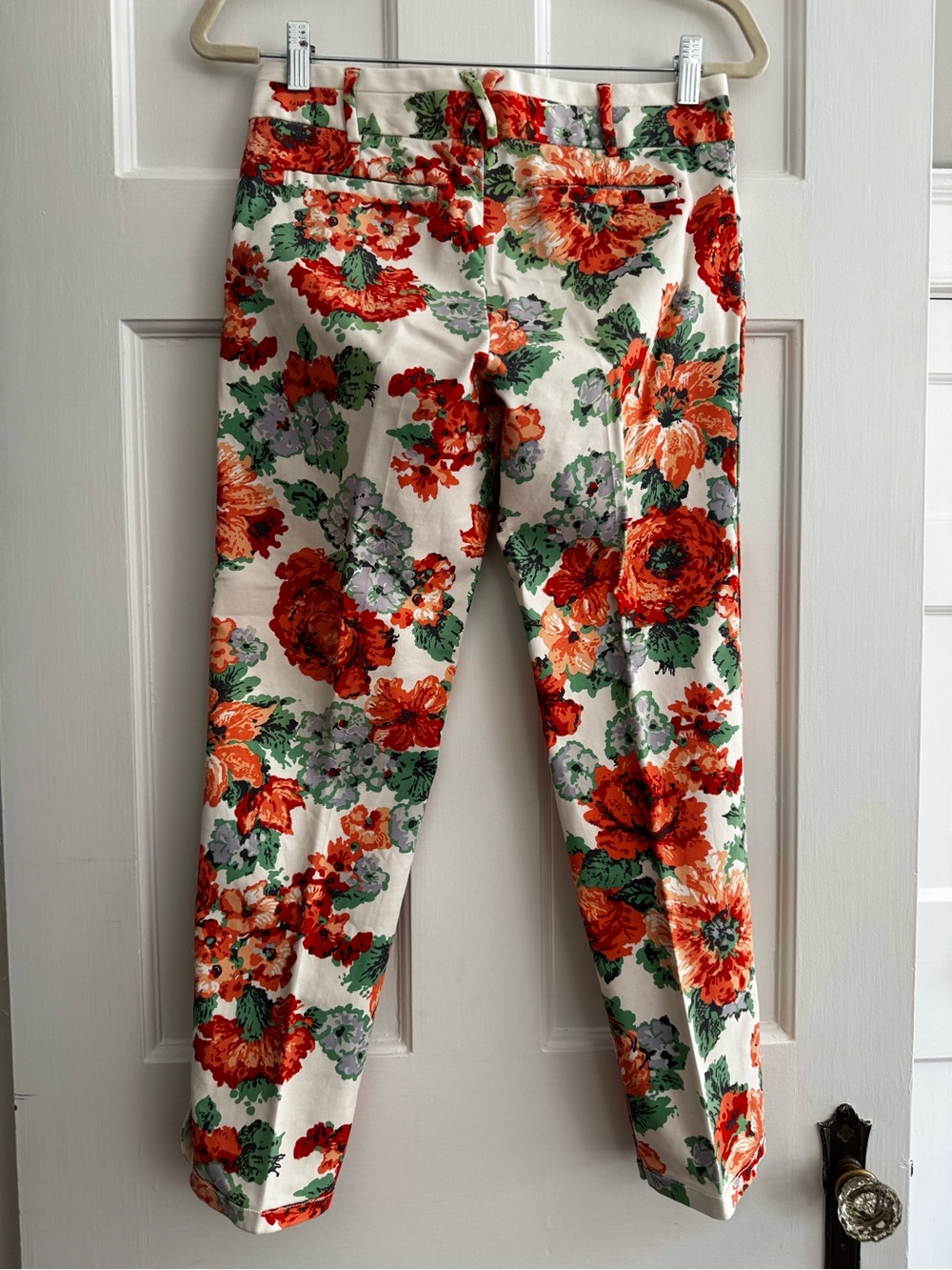 Cartonnier coral green floral short ankle pants - Women’s Size 2 - Picture 6 of 7